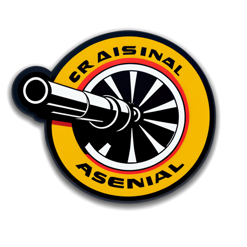 Minimalist Arsenal Topu Sticker