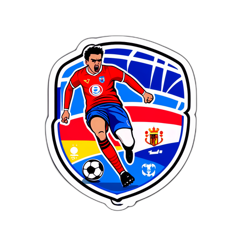 Aufkleber für das Fußballspiel Espanyol vs. Mallorca