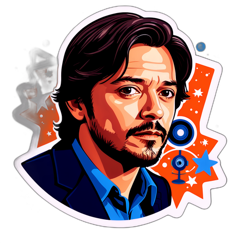 Diego Luna Portrait Sticker