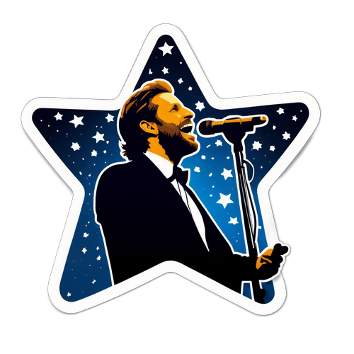 Bradley Cooperin Silhouetti Laulamassa