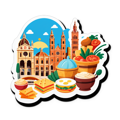 Sticker dễ thương về thành phố Bologna