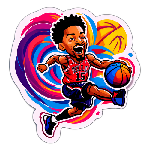 Derrick Rose Soaring Dunk Sticker