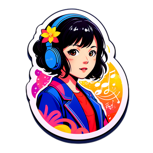 音楽にインスパイアされたイラスト
