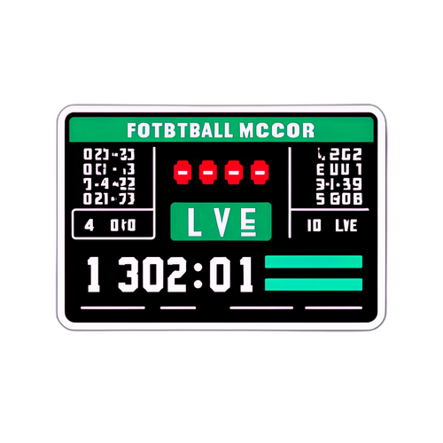 Stiker Skor Pertandingan Bola Sepak