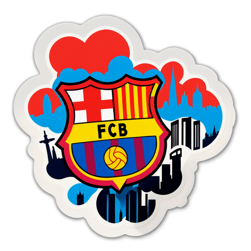 Desain Stiker Barcelona: 'Barça vs Rayo'