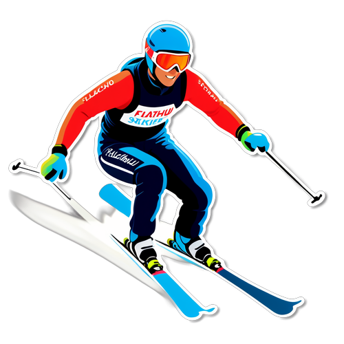 Flachau Slalom Skifahrer