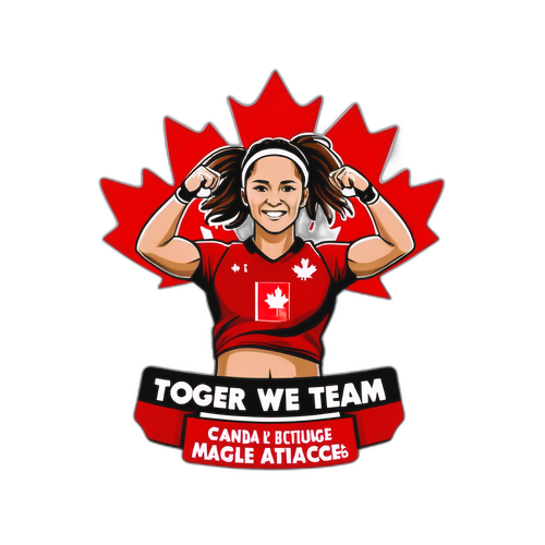 Stiker Motivasi untuk Tim Wanita Nasional Kanada