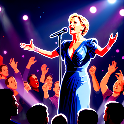 Patricia Kaas op het Podium