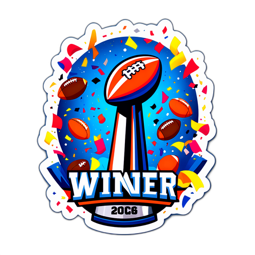 Super Bowl 2026 Klistermärke