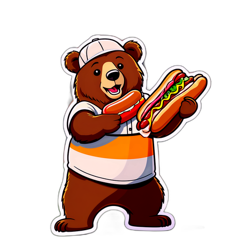 Cheerful Bear at Bears Stadium