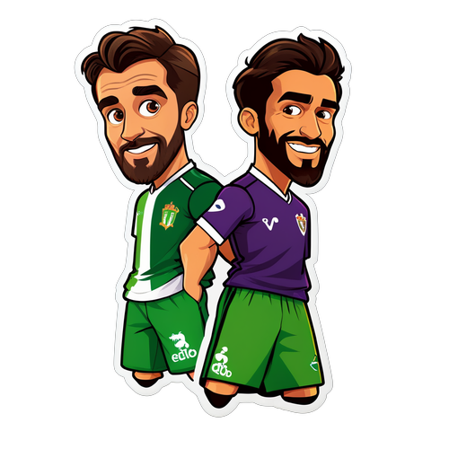 สติกเกอร์การ์ตูนการแข่งขันฟิออเรนติน่า vs รีล เบติส