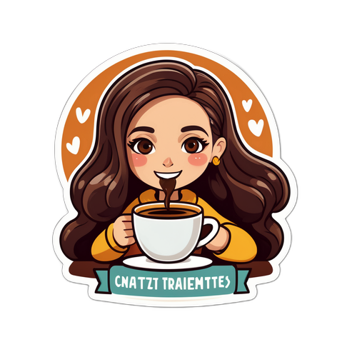 נאטי רביץ עם כוס קפה