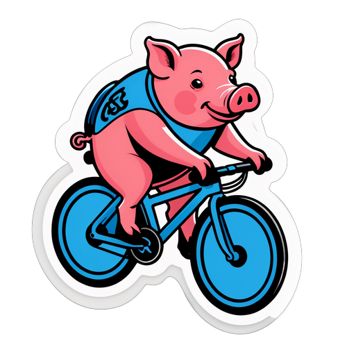 骑行的小猪