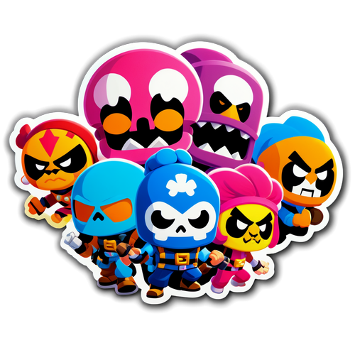 Brawl Stars Dünyasına Daldıran Sevimli Sticker: Renkli Anılarınızı Canlandırın!