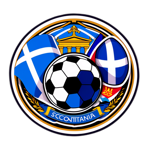 Sticker ya Bendera za Ugiriki na Uskochi