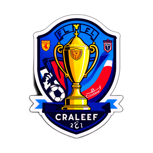 Stiker EPL Klasik dengan Trofi dan Desain Jersey Tim