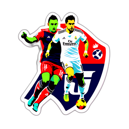 A mérkőzés izgalmas pillanata a Real Madrid és az Osasuna között