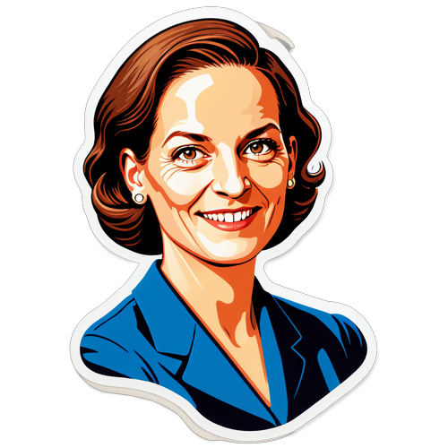 Autocollant rétro d'Anne Applebaum