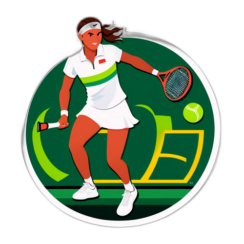 Europese Open Tennis Sticker