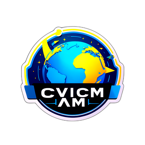 Logo CVM Moderno com Tecnologia e Inovação