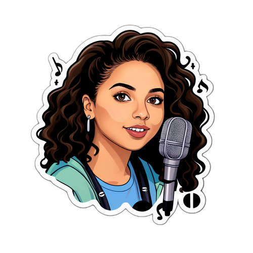 Alessia Cara Microphone Sticker