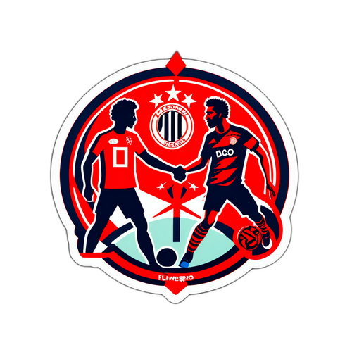 Flamengo og Bayern Showdown Sticker