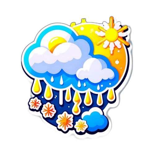 Stiker Bertema Cuaca