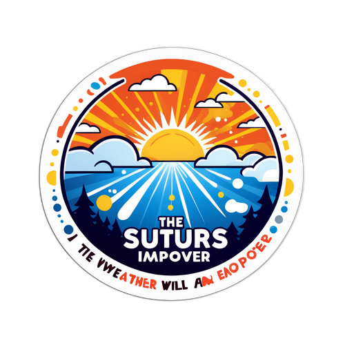 Samolepka vyjadřující naději a důvěru