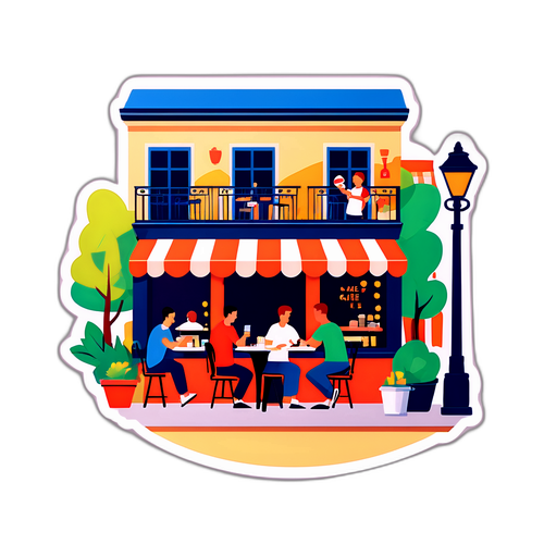 Mandhari ya Kahawa ya Kifaransa