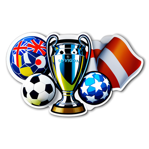 Adesivo del Trofeo della Champions League