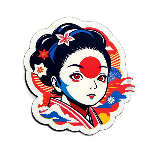 体现日本政治动荡的插图