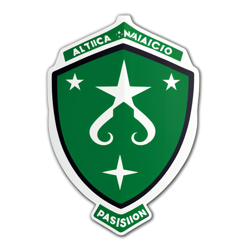 Escudo de Atlético Nacional y bandera de Llaneros