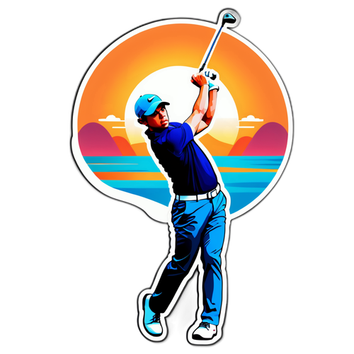 Rory McIlroy Golf Swung Klistremerke