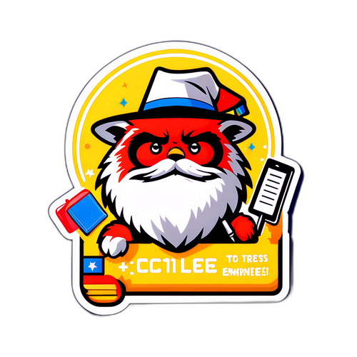 입시 스트레스 해소를 위한 유머 스티커