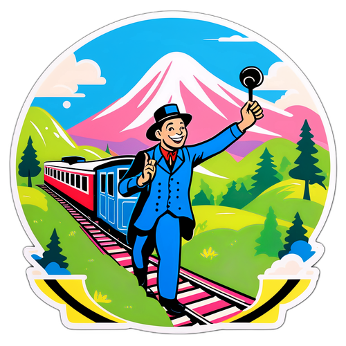 Scena Vintage del Deposito Treni