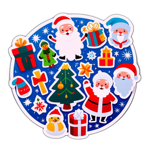 Святкові наліпки з колядками