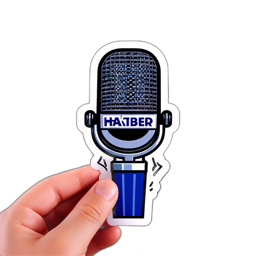 NTV Haber Muhabir Mikrofonu Sticker