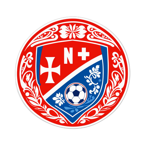 Klassisk klistremerke for Norges Fotballforbund