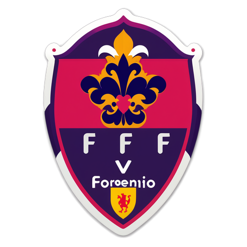 Design di un adesivo per la partita Fiorentina-Genoa