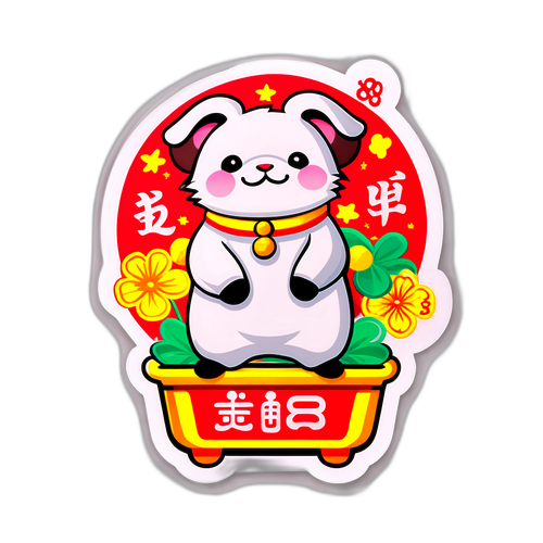 Adesivo do Quina 6868 com Elementos de Sorte