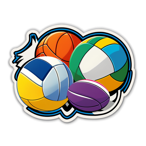 Huwag Palampasin! Ang Makukulay na Stickers ng Volleyball na Magdadala ng Saya sa Iyong Bawat Araw!