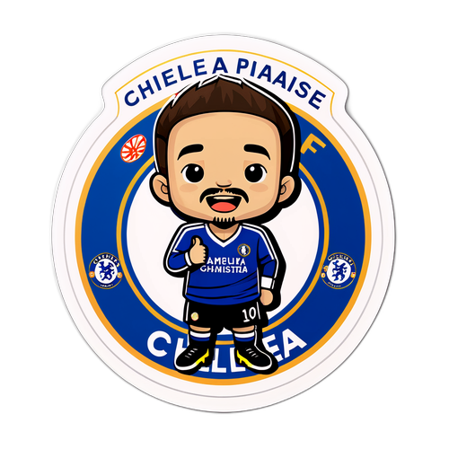 첼시 팬을 위한 특별한 문구 스티커
