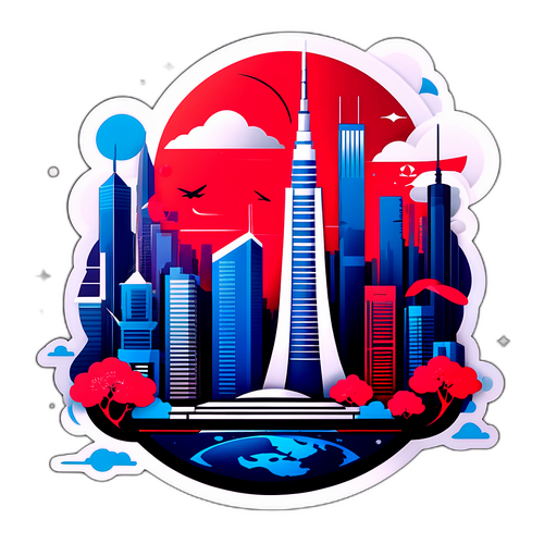 Futuristic Japan Trade Deal Design