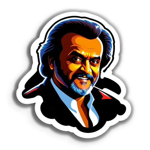 Silhouette Legenda: Sticker Rajinikanth dengan Ayat Ikonik yang Mengguncang Dunia!