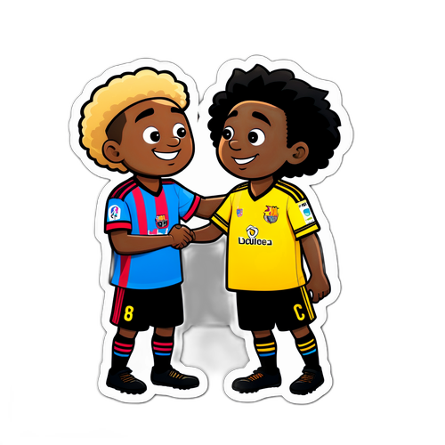 Intercambio de camisetas entre LDU Quito y Barcelona SC