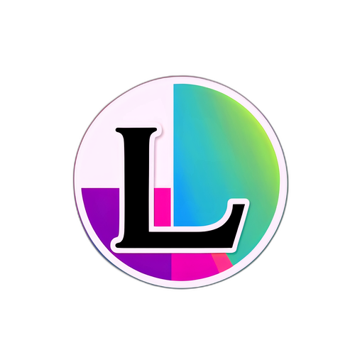 Stickers minimalistes avec la lettre 'L'
