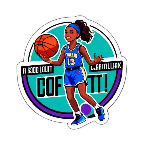Colorful 'Is Caitlin Clark Playing Tonight?' Sticker