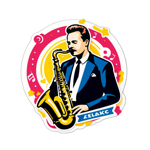 Nálepka hudebního virtuóze Felixe Slováčka