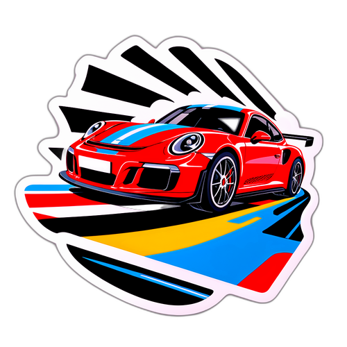 Yarış Pisti Tasarımı Sticker