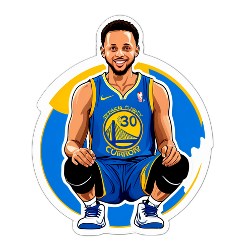Sticker ni Stephen Curry sa Relaxed na Posing